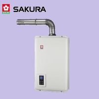 櫻花【浴SPA 16L 數位恆溫】強制排氣熱水器 SH-1670F