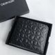 美國百分百【全新真品】Calvin Klein 皮夾 CK 短夾 錢包 鈔票 卡夾 證件夾 logo壓紋 黑色 BB79