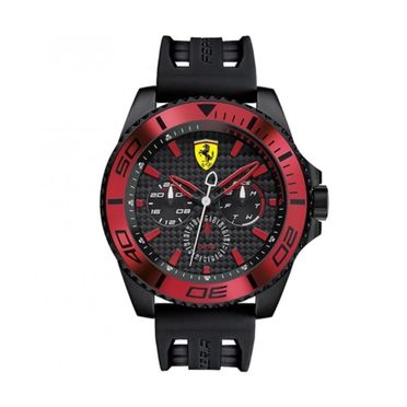 Scuderia Ferrari 法拉利 XX KERS 日曆手錶 - 黑x紅圈/50mm (0830310)