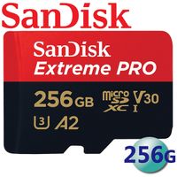 【公司貨】SanDisk 256GB 256G 170MB/s Extreme Pro microSDXC TF U3 V30 A2 記憶卡