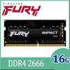 金士頓 Kingston FURY Impact 爆擊者 DDR4 2666 16GB 筆記型超頻記憶體 (KF426S16IB/16)