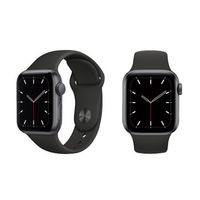 APPLE 蘋果 Watch SE GPS太空灰色鋁金屬錶殼+黑色運動型錶帶40mm