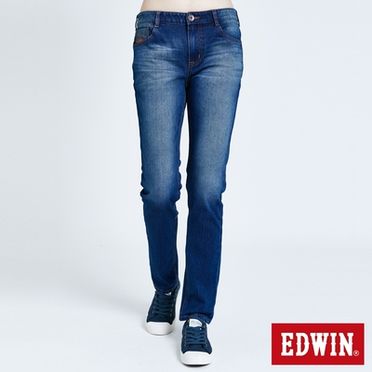 EDWIN 迦績EJ7透氣錐形牛仔褲(酵洗藍)-男款