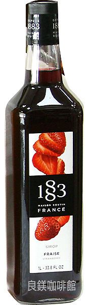 1883水果糖漿-頂級純天然果露糖漿-【草莓 Strawberry】1000ml