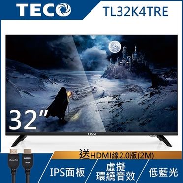 TECO東元 32吋 低藍光窄邊框液晶顯示器 TL32K4TRE