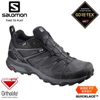 SALOMON 索羅門 男 X ULTRA 3 GTX低筒輕量防水登山鞋WIDE《黑/磁灰/靜灰》4 (8.5折)