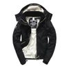 美國百分百【全新真品】Superdry 極度乾燥 風衣 連帽 外套 防風 夾克 刷毛 黑色/白色 女 F855