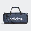 【adidas 愛迪達】手提袋 手提旅行袋 健身包 圓筒包 39L LINEAR DUFFEL M 藍 GN2039