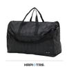 【HAPI+TAS】日本摺疊旅行袋 收納袋 開學袋(H0004-大-黑色格紋)【威奇包仔通】