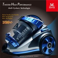 Mdovia最新第十六代Dual V10雙層雙錐 吸力永不衰退吸塵器