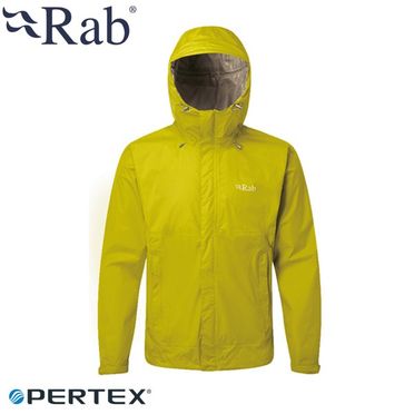【RAB 英國 男 Downpour防水外套《蔚藍》】BQWF61/防風外套/連帽外套/防水夾克