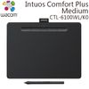 Wacom Intuos Comfort Plus Medium 繪圖板 (藍牙版CTL-6100WL/K0)(黑)