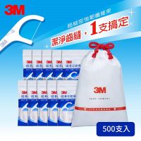 【3M】細滑牙線棒超值分享包家庭號 (500支) 口腔保健/潔牙/台灣製造