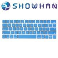 【SHOWHAN】Apple MacBook Pro Touch Bar 13吋英文鍵盤膜 深藍