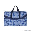 【Hapi+Tas】 H0004摺疊旅行袋(大)- 深藍塗鴉花朵 H0004摺疊包｜趣買購物旅遊生活館