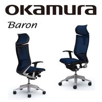 日本OKAMURA Baron人體工學概念椅-深藍色