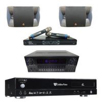 金嗓Golden Voice CPX-900 R2卡拉OK點歌機4TB+KAR MEN X3擴大機+MR-865 PRO無線麥克風+P-500主喇叭