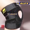 【ALEX 專業護具】【全方位運動戶外館】護具 -竹炭調整式膝關節 護具-M/L(H75)
