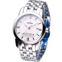 TITONI Master Series 天文台認證機械腕錶 83588S-358 白色