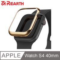 Rearth Apple Watch S4 40mm 高質感金屬錶環(亮金)