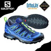 【SALOMON 索羅門 男 X ULTRA 2 GORE-TEX低筒登山鞋《藍/綠》】381636/健行鞋/郊山鞋/防水越野鞋