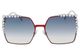 FENDI 廣告款 大方框 水銀 太陽眼鏡 (紅+白色)FF0259S-L7Q