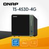 QNAP 威聯通 TS-453D-4G 4Bay NAS 網路儲存伺服器(不含硬碟)