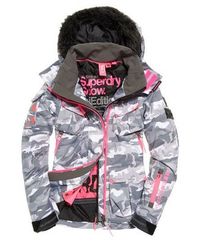 極度乾燥 Superdry Snow Ultimate 防水 風衣 雪衣 滑雪 夾克 外套 連帽 雪地 白迷彩