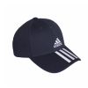 【adidas 愛迪達】老帽 3-Stripes Baseball Cap 海軍藍 三線 棒球帽 愛迪達 抗UV 可調式(GE0750)
