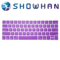 【SHOWHAN】Apple MacBook Pro Touch Bar 13吋英文鍵盤膜 紫色