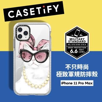 Casetify iPhone 11 Pro Max 耐衝擊保護殼-名媛貓