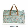 【HAPI+TAS】日本摺疊旅行袋 收納袋 開學袋(H0004-大-薄荷綠女孩小物)【威奇包仔通】