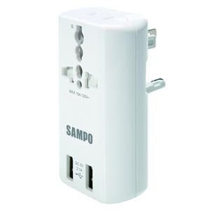 SAMPO 聲寶 USB萬國充電器轉接頭 - 黑 / 白 (EP-U141AU2)