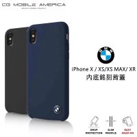 BMW iPhone X / XS / XR / XS MAX 內底銘刻背蓋(原廠精裝盒)XS MAX(深藍)