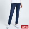 EDWIN 迦績 EJ7透氣錐型牛仔褲(酵洗藍)-女款