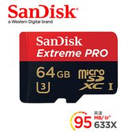 SanDisk Extreme Pro micro SD SDXC 64G C10 95MB/s TF 記憶卡 原廠公司貨