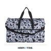【HAPI+TAS】日本摺疊旅行袋 收納袋 開學袋(H0004-大-新版灰色愛麗絲)【威奇包仔通】