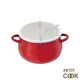 PETIT COOK 日本進口 搪瓷16公分油炸鍋(紅) HB1678R