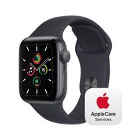Apple Watch SE GPS, 40mm Space Grey Aluminium Case with Midnight Sport Band