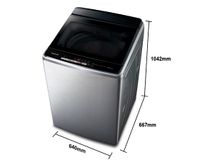 《Panasonic 國際牌》nanoe 17公斤 直立式變頻 溫水 雙效槽洗淨洗衣機 NA-V170GBS-S(不鏽鋼)