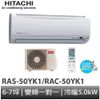 HITACHI 日立- 變頻冷暖 分離式冷氣RAC-50YK1/RAS-50YK1 含基本安裝 大型配送
