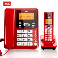 售货咨询◑☢卐無線電話 親子機 子母機 TCL電話機家用座機子母機無繩電話無線電話有繩固話D61