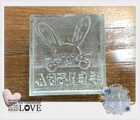 可愛兔兔石鹼手工皂DIY材料 工具 手工皂皂章 皂印 皂章 圖案章