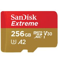 SanDisk Extreme microSDXC UHS-I U3 V30 A2 256GB 記憶卡