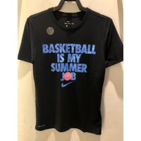 NIKE SUMMER JOB DRY TEE 男 短TEE 籃球 標語 黑 923724-010