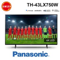 含基本安裝 Panasonic 國際牌 TH-43LX750W 43型 4K LED 智慧聯網液晶顯示器 公司貨