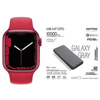 Apple Watch Series 7 LTE版 45mm 紅色鋁金屬錶殼配紅色運動錶帶(MKJU3TA/A)【含行動電源】