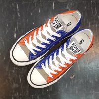 Converse Chuck Taylor AllStar 基本款 低筒 帆布 橘色 寶藍色 雙色 拼接 143143C
