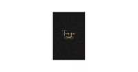 Tonya: Personalized Journal to Write In - Black Gold Custom Name Line Notebook