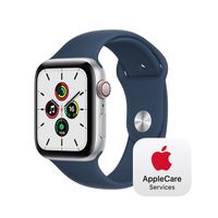 Apple Watch SE LTE 44mm Silver Aluminium Case with Abyss Blue Sport Band